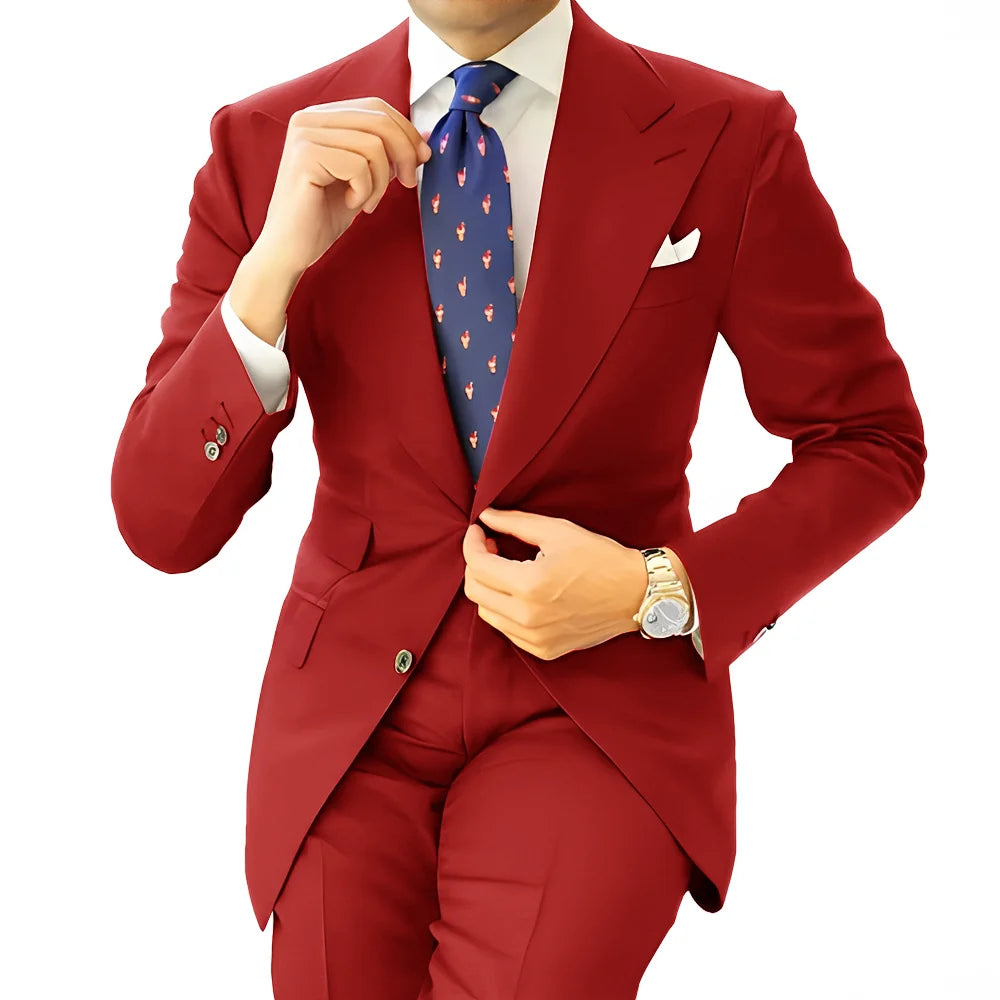 Costume homme formel, coupe droite – CLEVI Paris