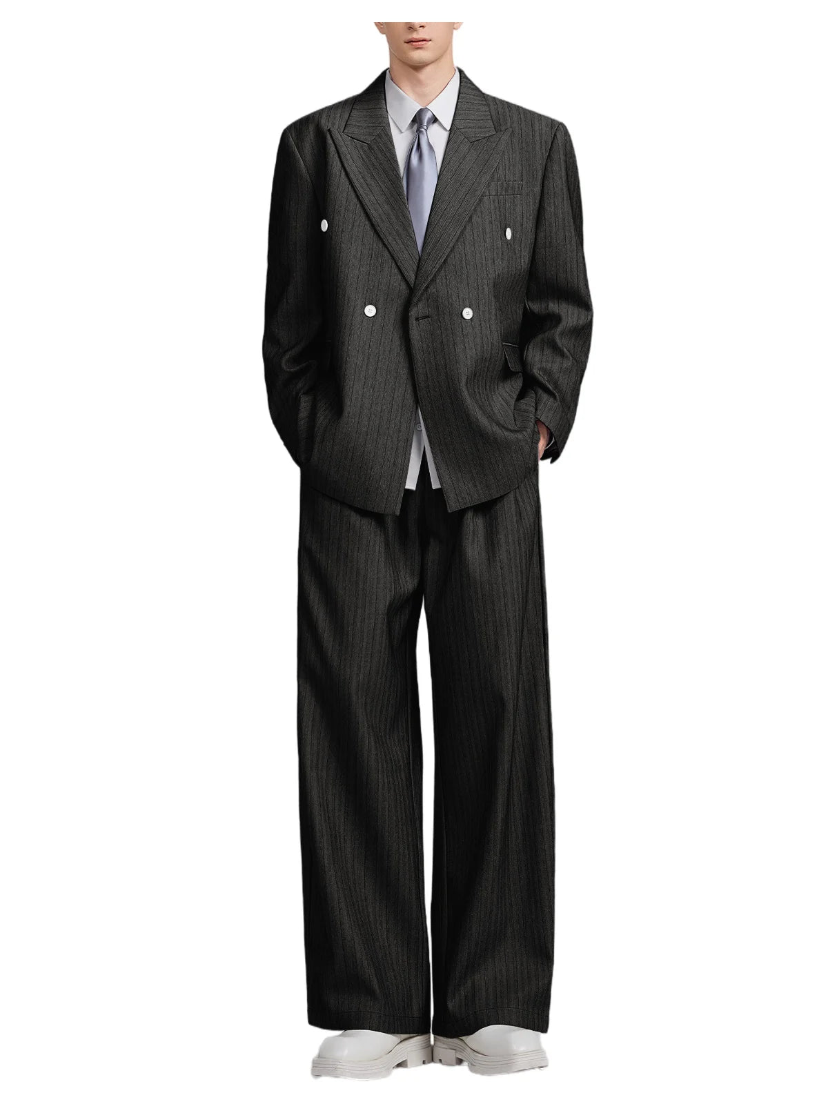 Costume 2 pièces à rayures pour homme – CLEVI Paris