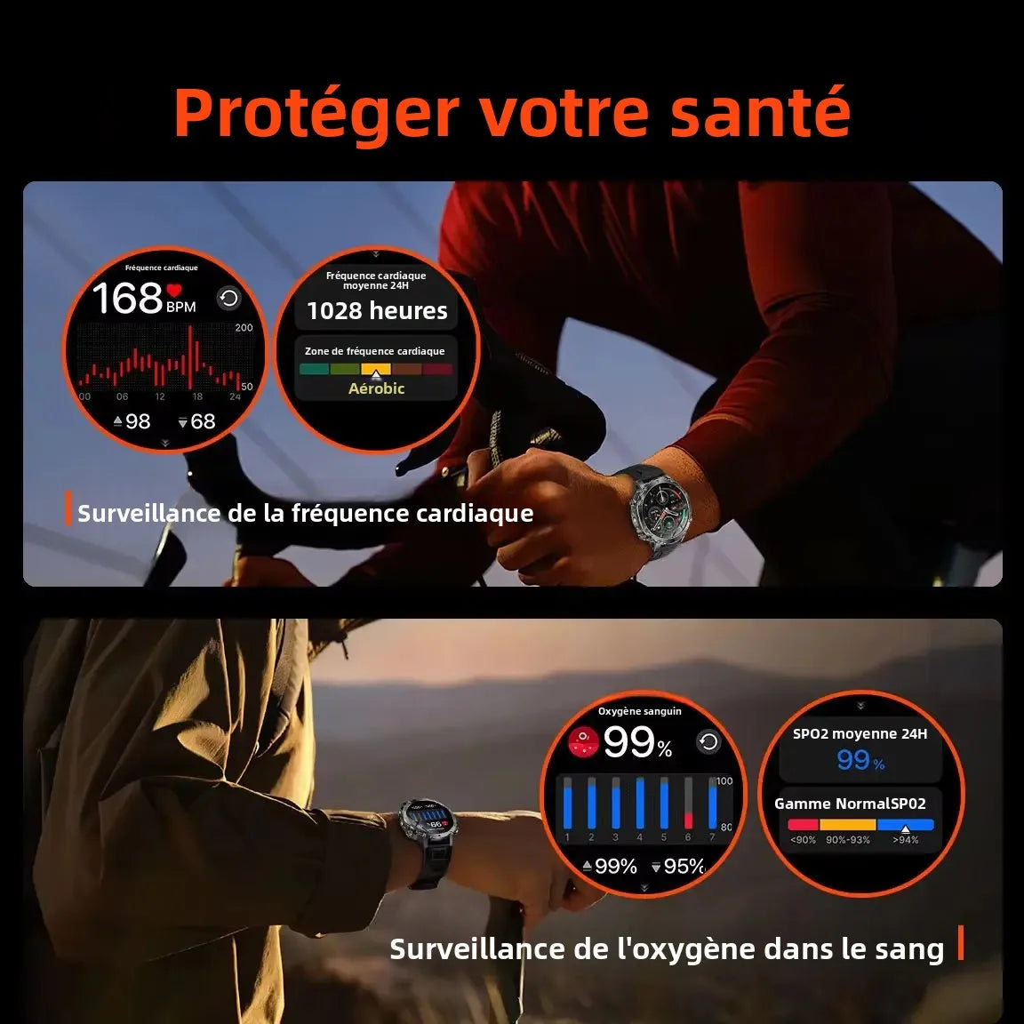 Montre connectée Paazomu sport 1,7″ – CLEVI Paris