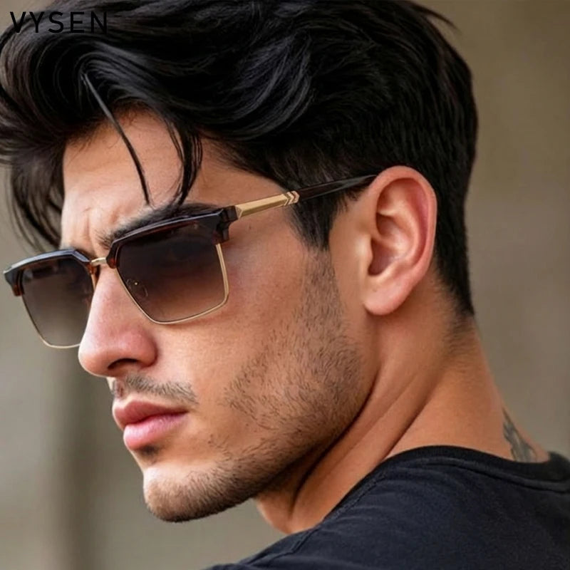 Lunettes de soleil homme carrées Y2K – CLEVI Paris