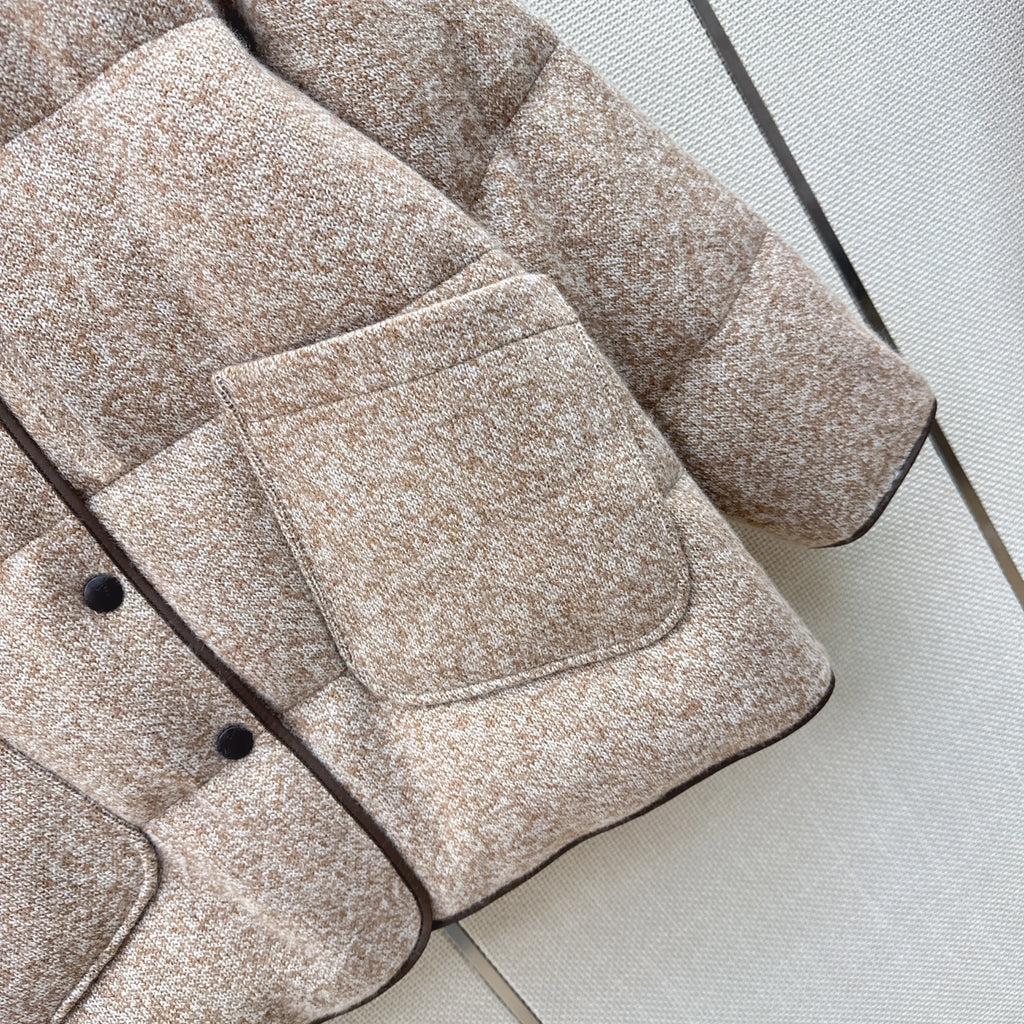 Veste matelassée femme en cachemire – CLEVI Paris