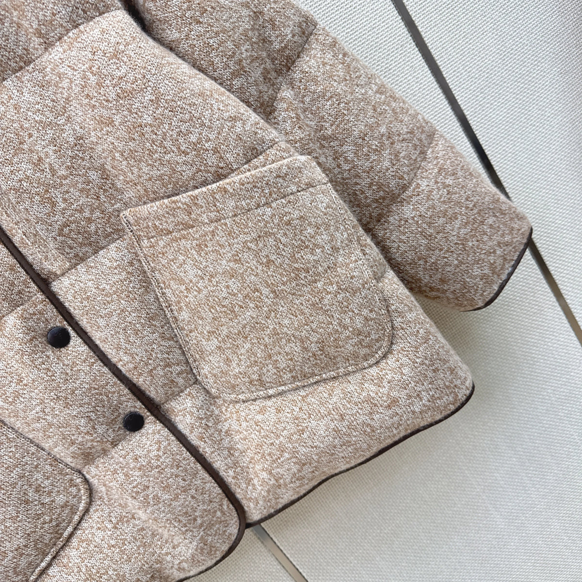 Veste matelassée femme en cachemire – CLEVI Paris