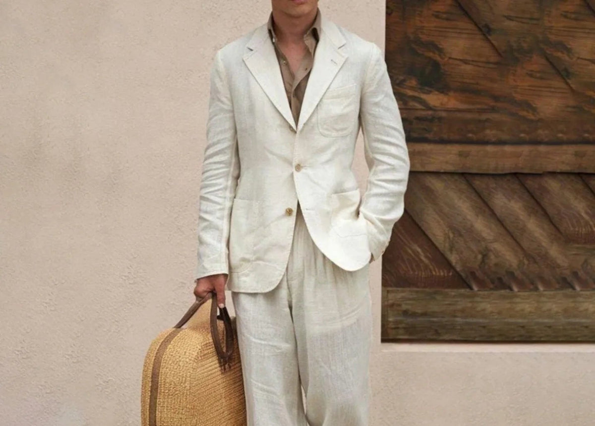 Costume Homme Blanc Été 2 Pièces – CLEVI Paris