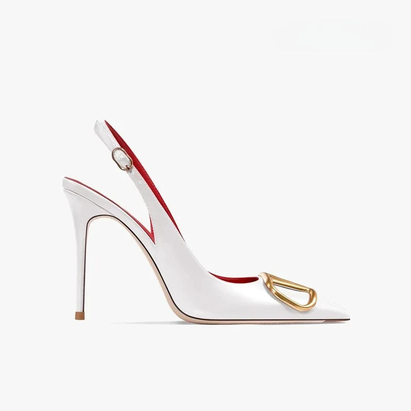 Escarpins à bride arrière et talon fin – CLEVI Paris