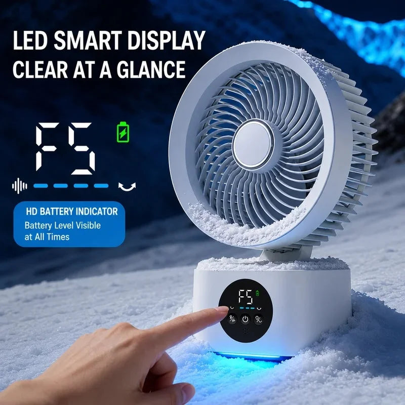 Ventilateur mural pliable rechargeable USB – CLEVI Paris