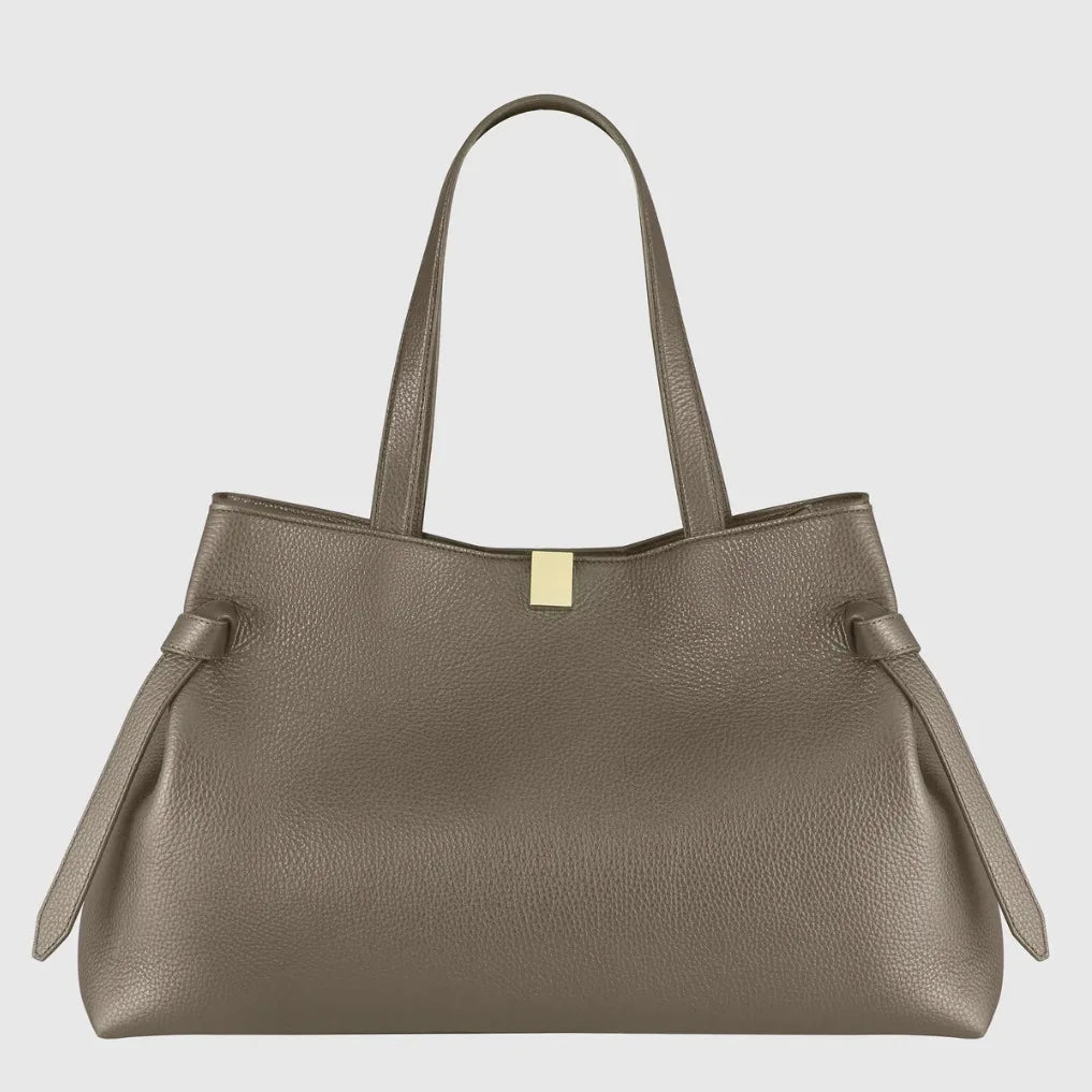 Sac seau en cuir véritable à l’épaule – CLEVI Paris