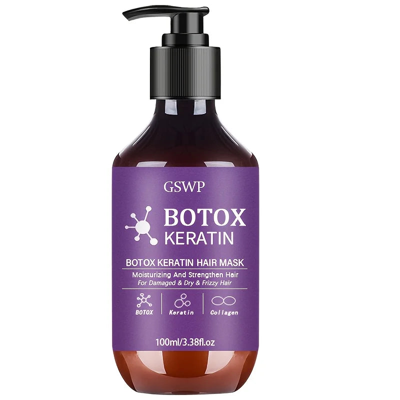 Masque Botox Kératine Collagène Cheveux Réparateur – CLEVI Paris
