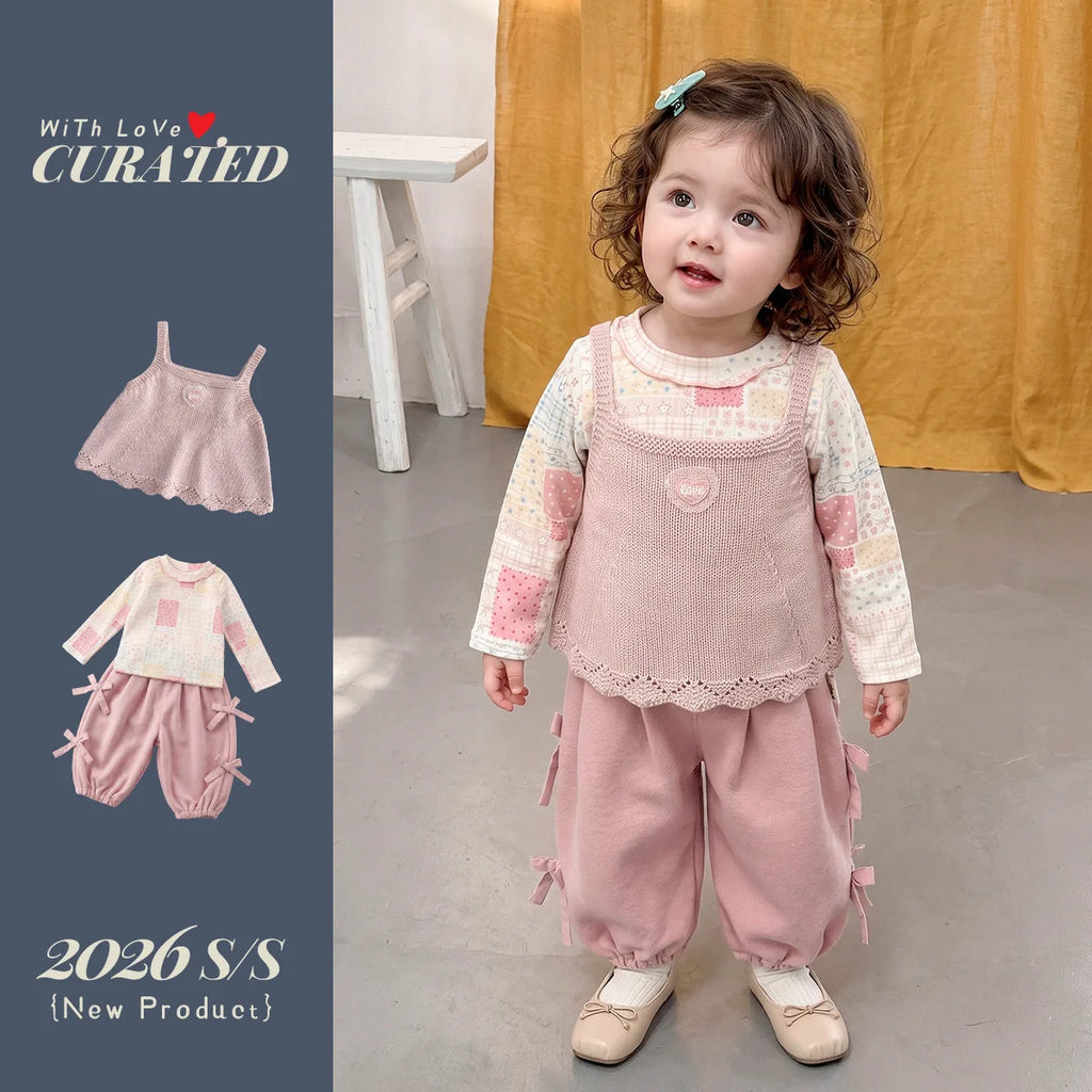 Tenue bébé fille en coton, ensemble ou gilet – CLEVI Paris