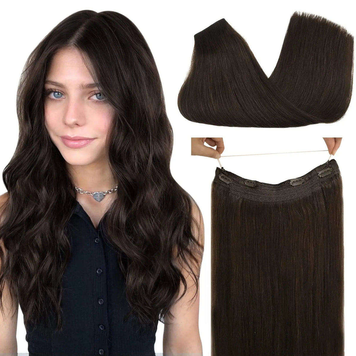 Extensions à fil invisible en cheveux Remy – CLEVI Paris