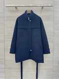 Manteau femme ceinturé zippé à quatre poches – CLEVI Paris