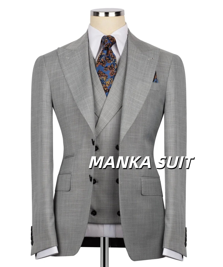 Costume homme 3 pièces revers pointus – CLEVI Paris