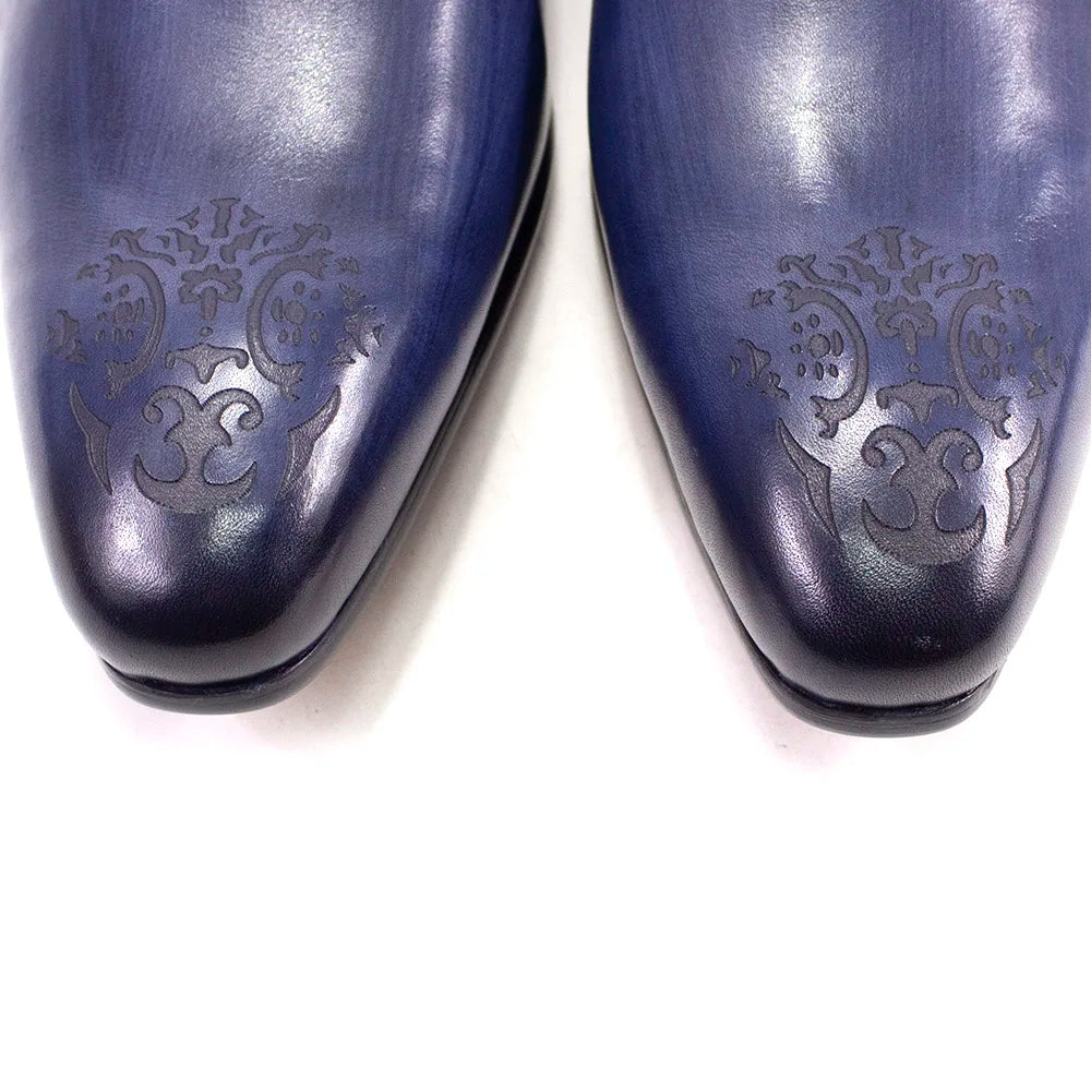 Oxford Derby Cuir Véritable Homme Fait Main Bout Pointu Business & Mariage – CLEVI Paris