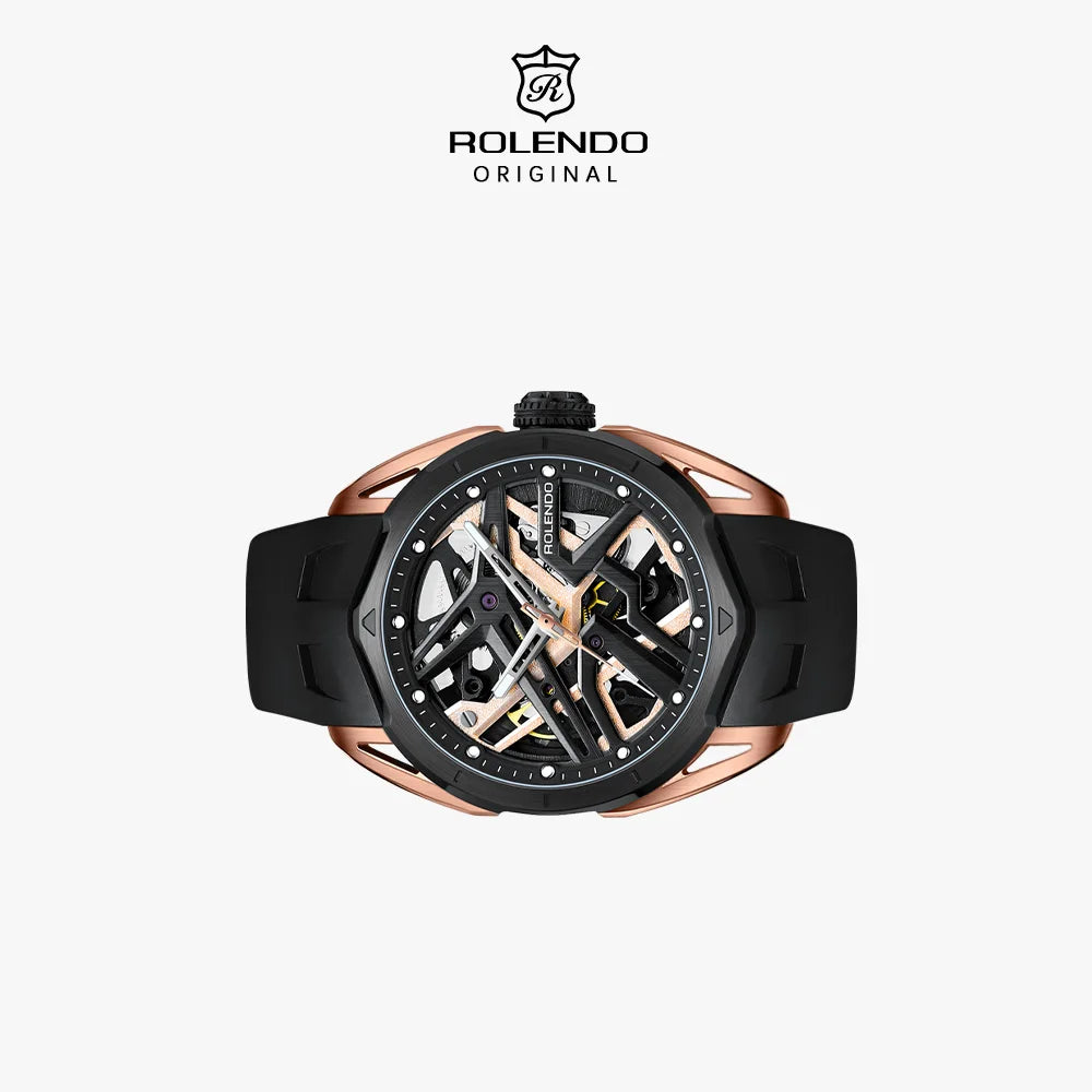 Montre automatique ROLENDO 009 squelette – CLEVI Paris