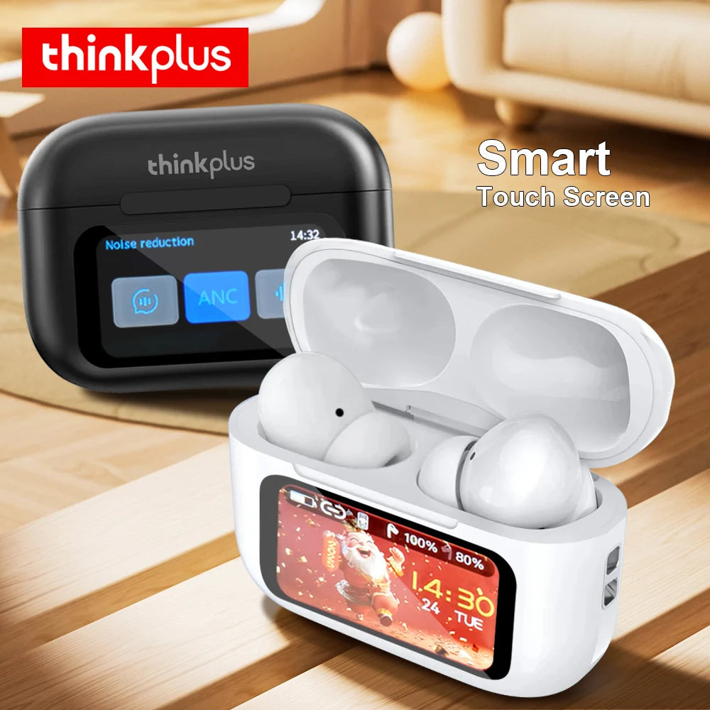 Écouteurs TWS ThinkPlus ANC Écran Tactile LED – CLEVI Paris