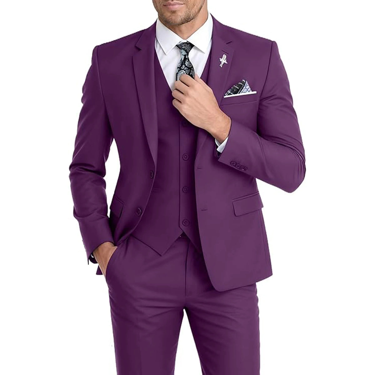 Costume 3 pièces homme slim – CLEVI Paris