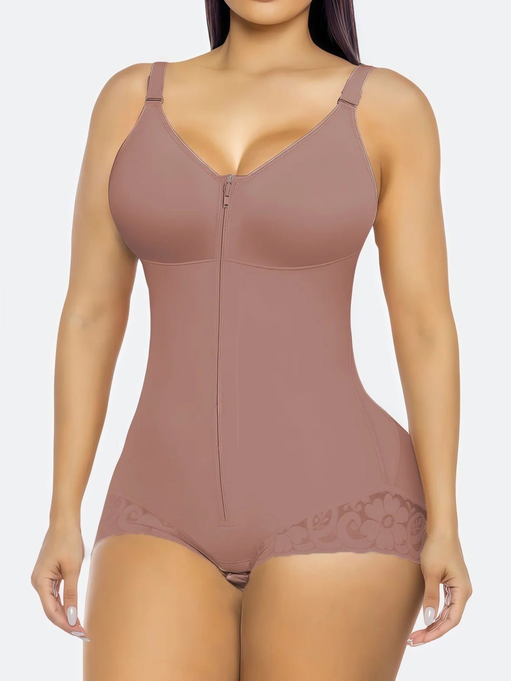 Combinaison Gainante Femme Double Compression Ventre Plat Remonte-Fesses Post-Partum – CLEVI Paris