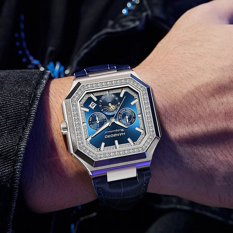 Montre automatique carrée HANBORO – CLEVI Paris