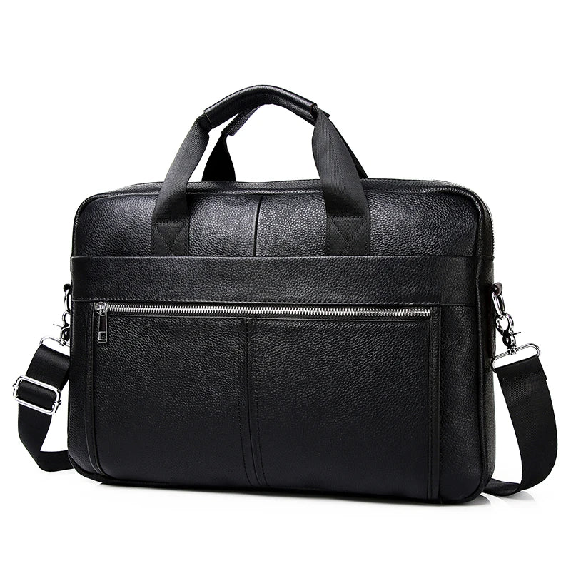 Serviette Homme Cuir Véritable 15" Laptop – CLEVI Paris