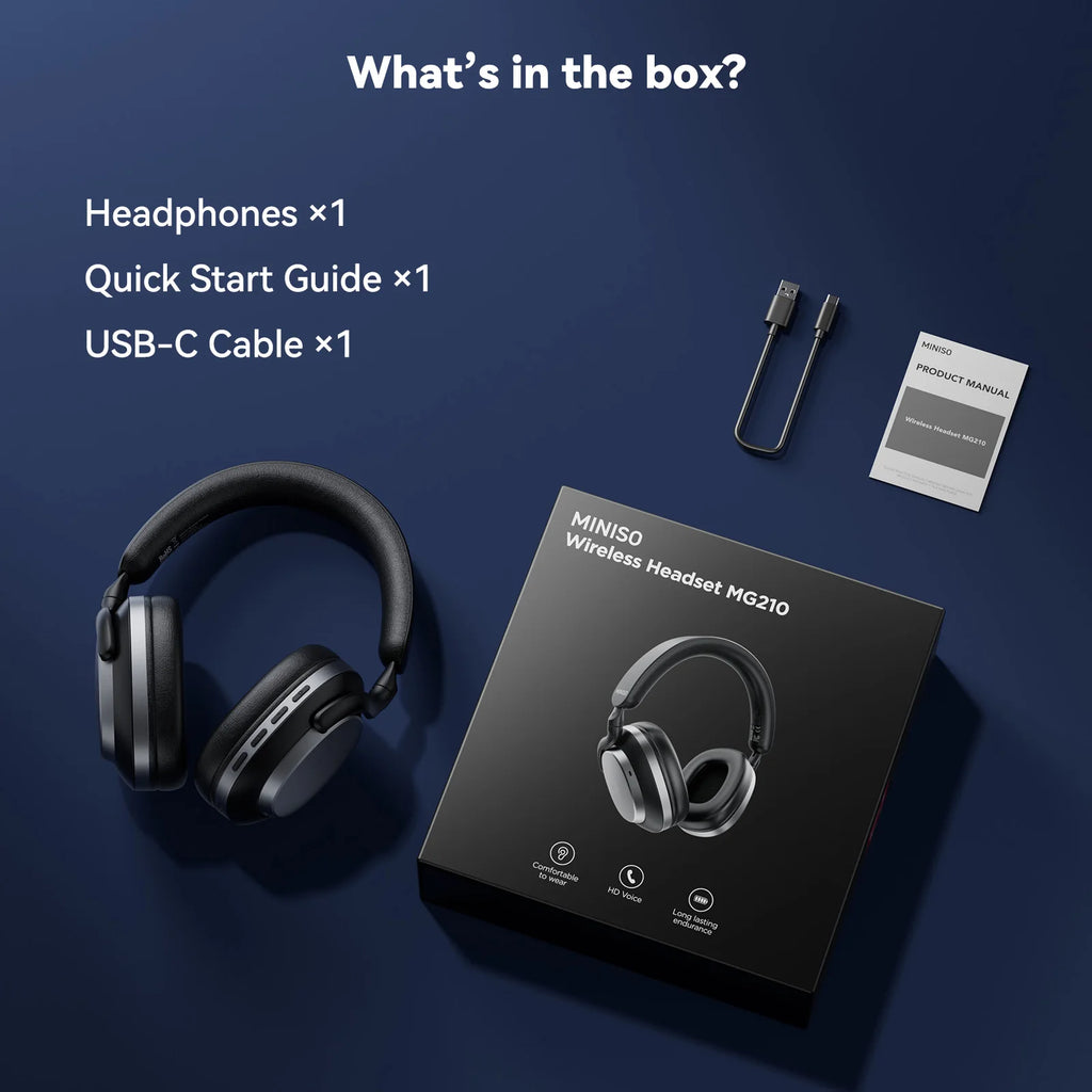 Casque Bluetooth MINISO MG210 ANC 30H – CLEVI Paris