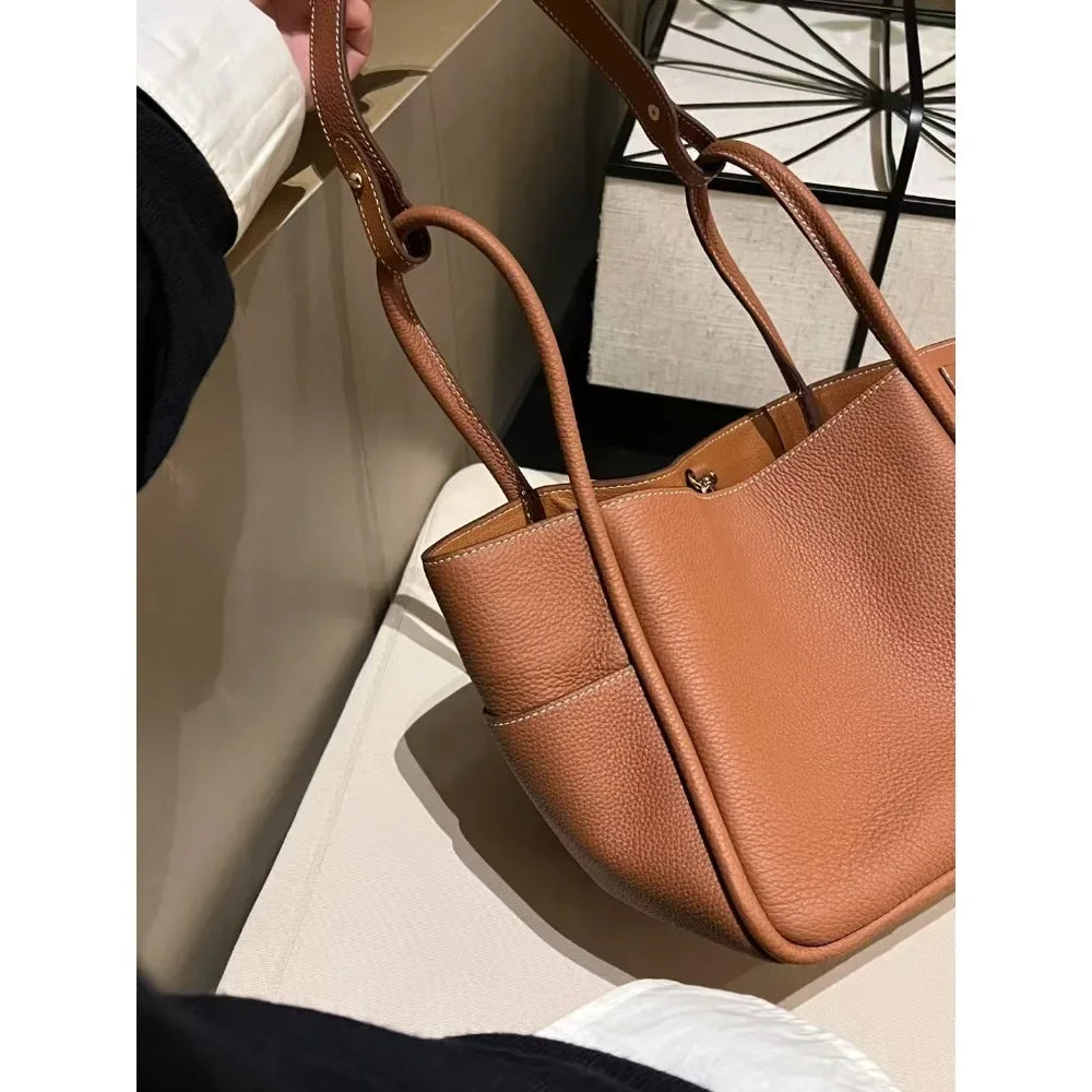 Sac Seau Cuir Bovin Première Couche Femme Double Usage 6 Coloris – CLEVI Paris