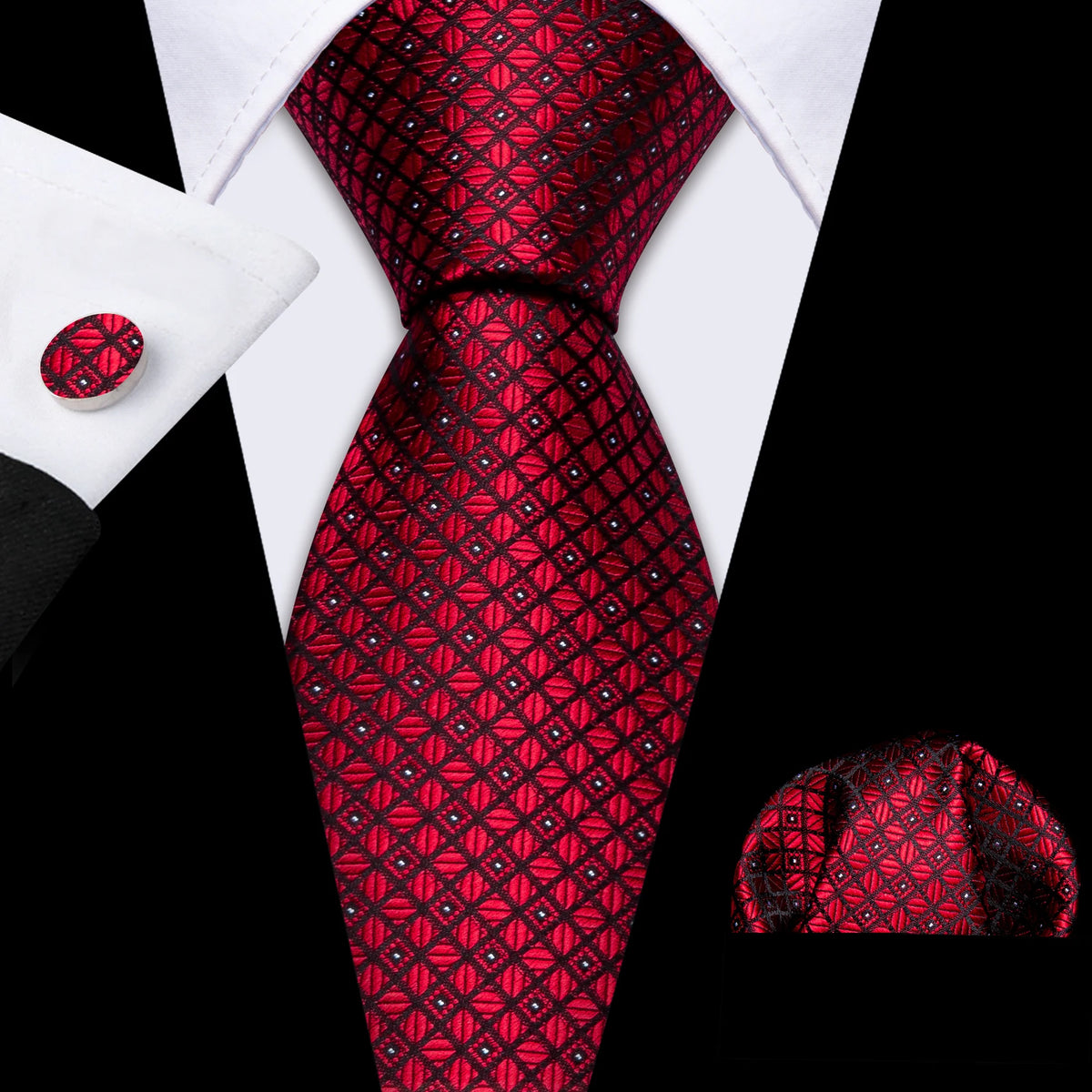 Coffret cravate homme paisley, pochette et boutons – CLEVI Paris