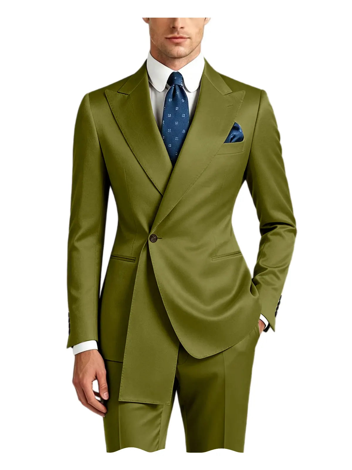 Smoking homme en satin 2 pièces – CLEVI Paris