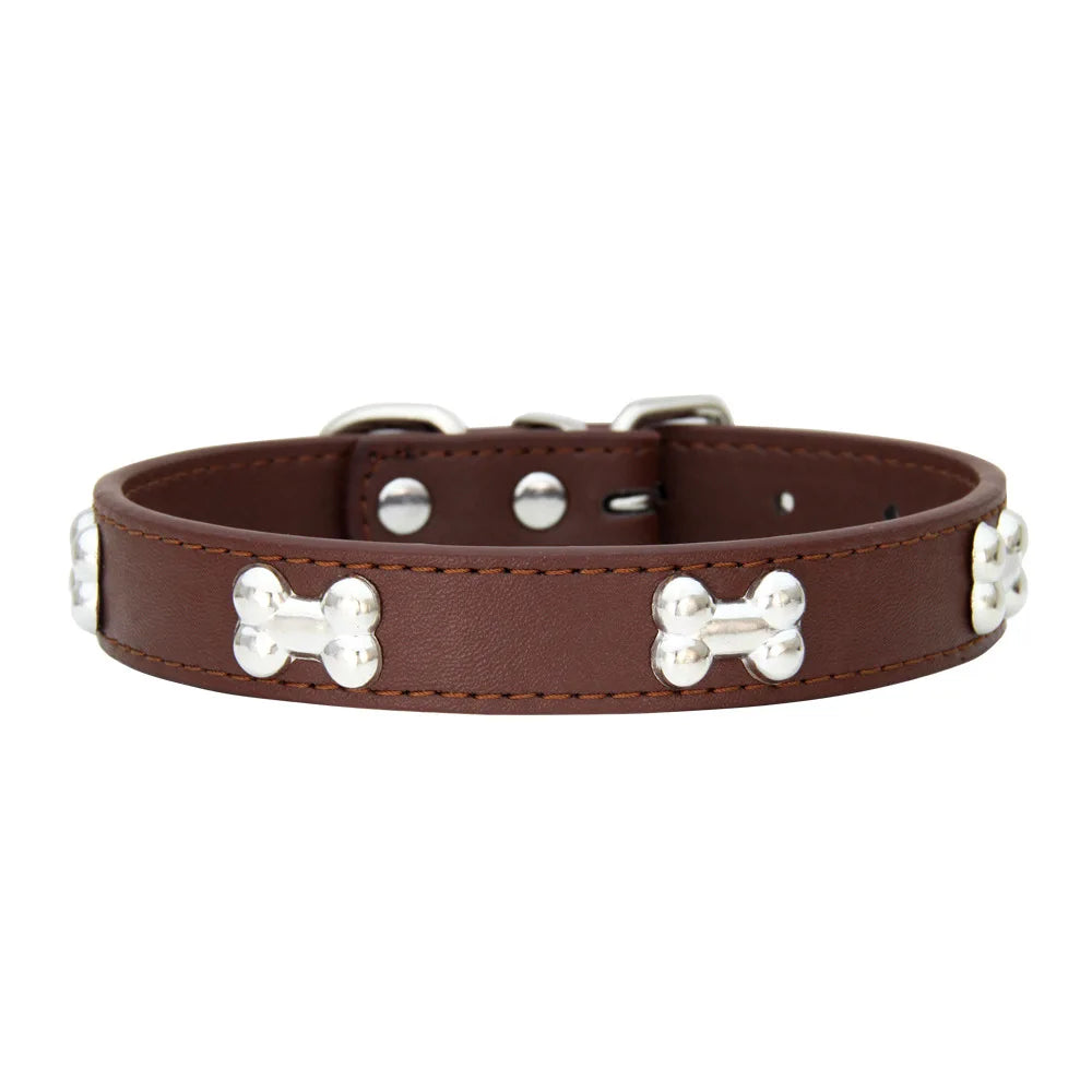 Collier pour chien en cuir multicolore – CLEVI Paris