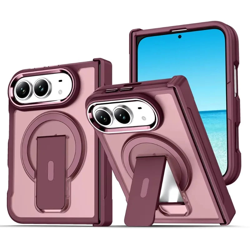 Coque iPhone Duo magnétique avec support – CLEVI Paris