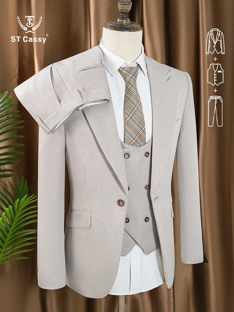 Costume homme 3 pièces, coupe ajustée – CLEVI Paris