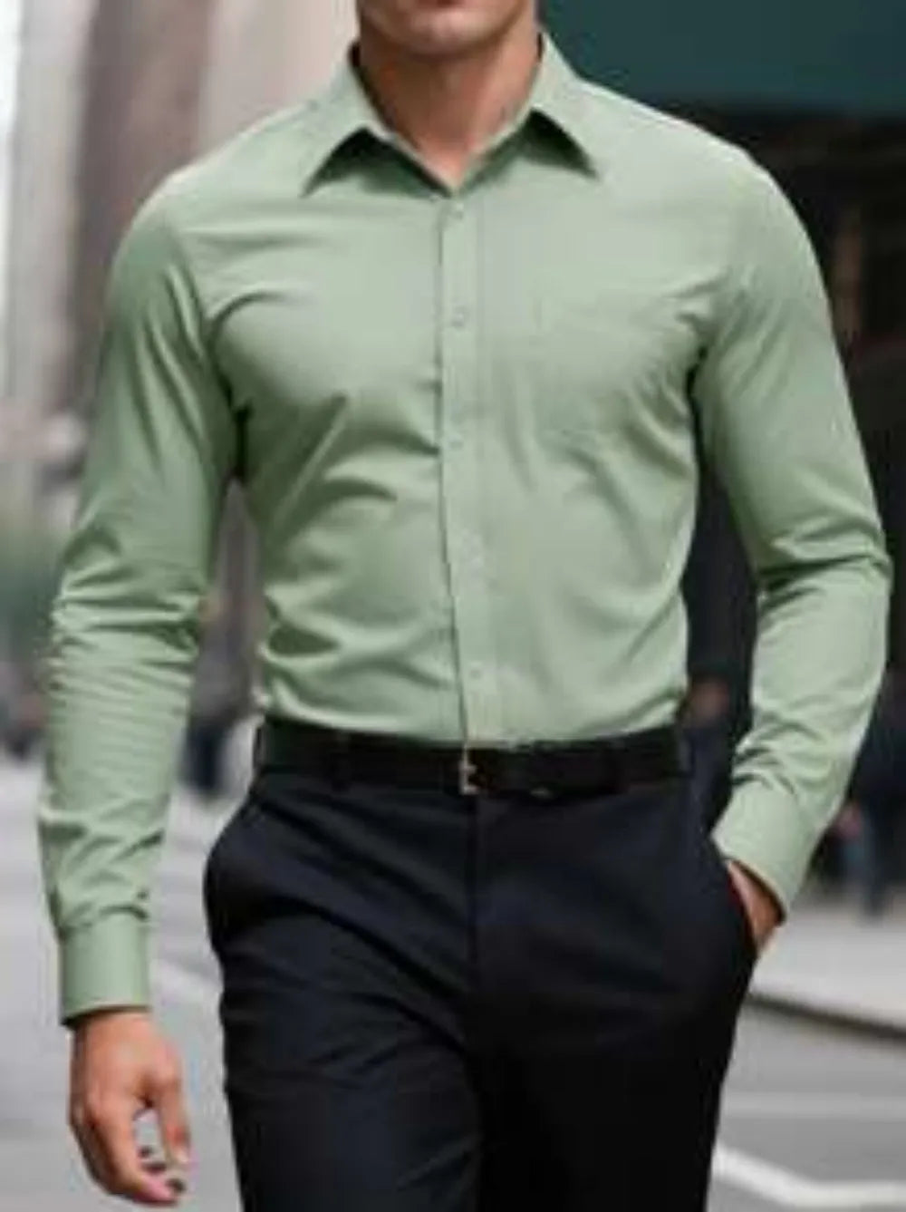 Chemise homme business unie en soie – CLEVI Paris