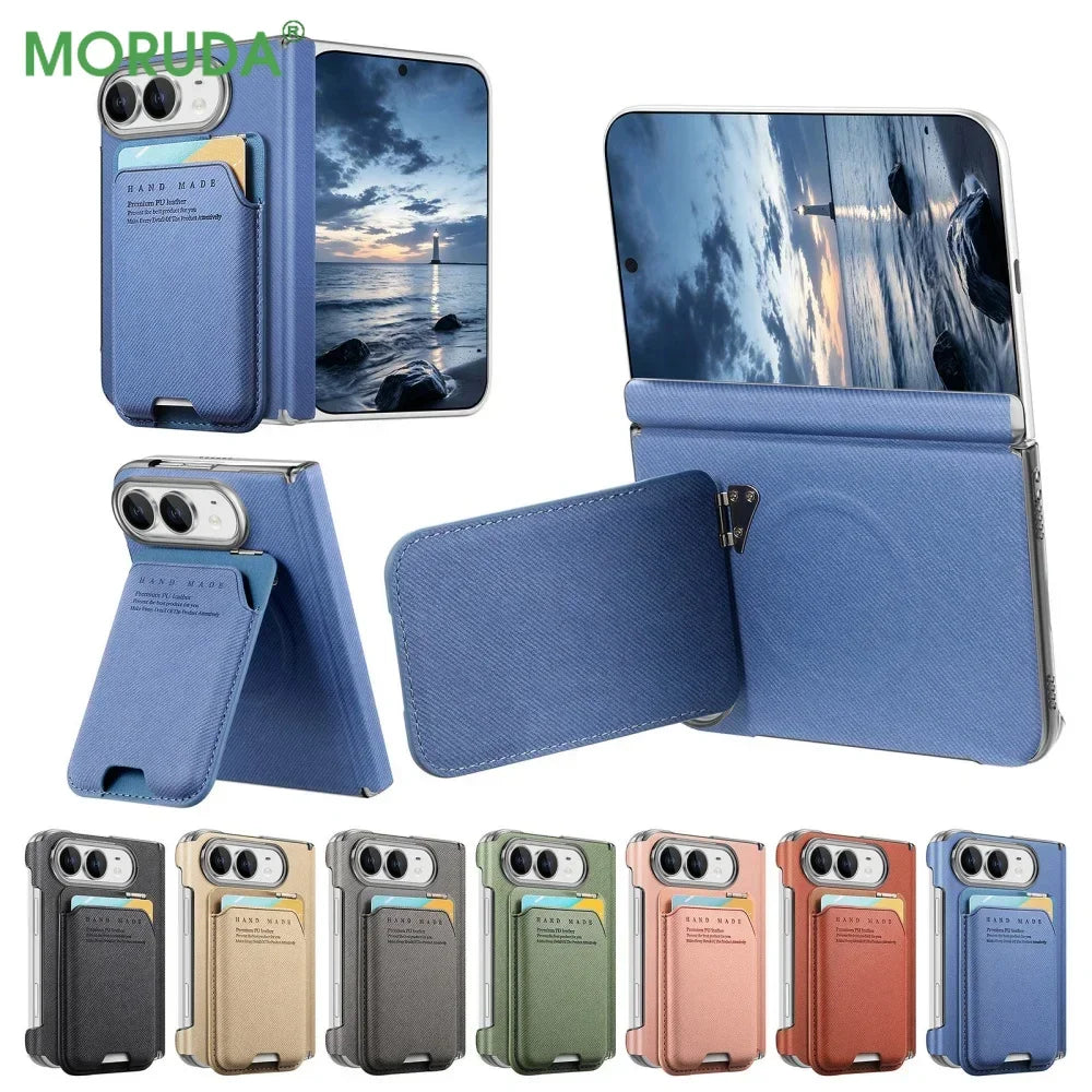 Porte-cartes iPhone Duo magnétique avec support – CLEVI Paris