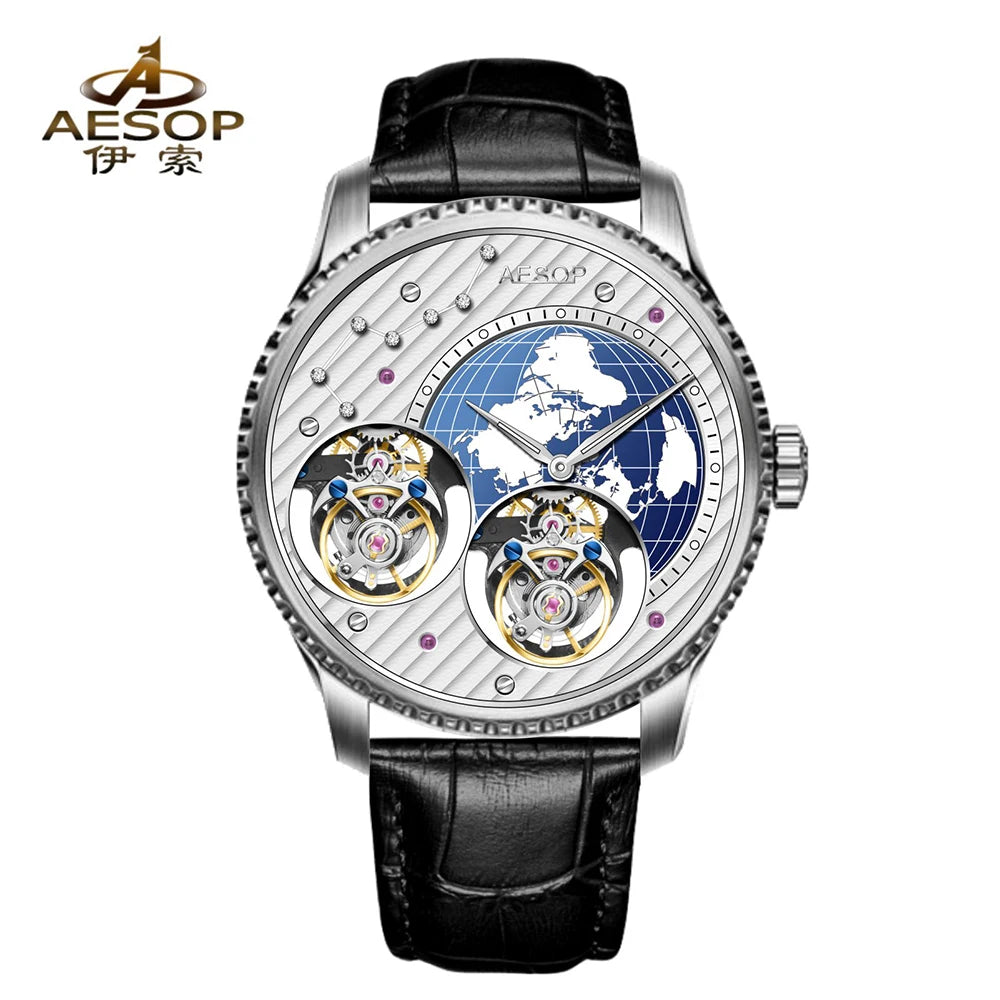 Montre mécanique AESOP à cadran squelette – CLEVI Paris