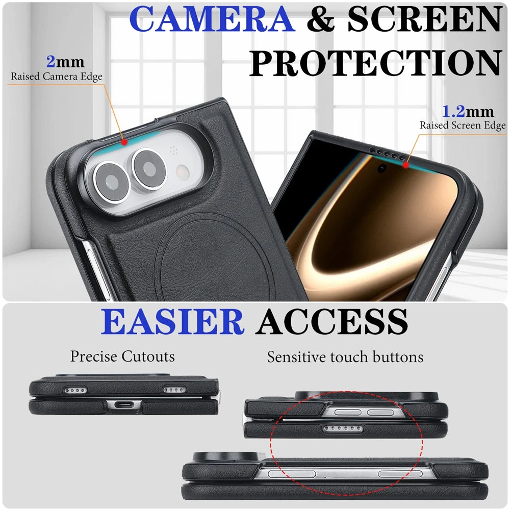 Étui iPhone Duo magnétique en simili cuir – CLEVI Paris