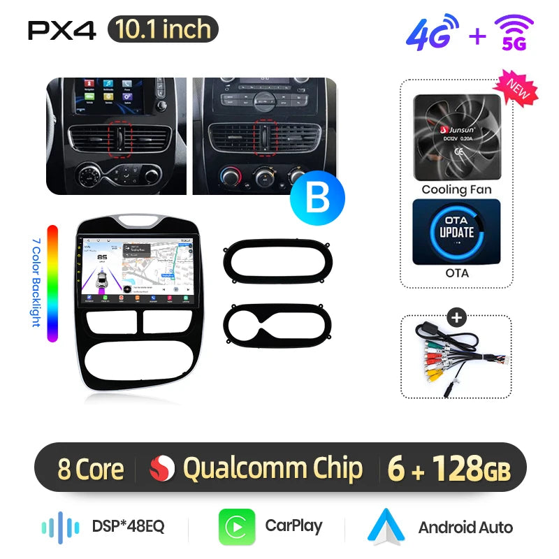 Autoradio AWESAFE Clio 4 CarPlay 2012–2019 – CLEVI Paris