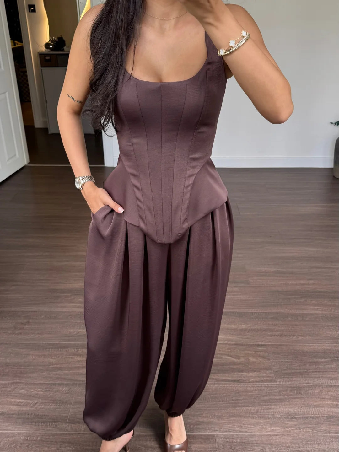 Ensemble débardeur et pantalon large – CLEVI Paris