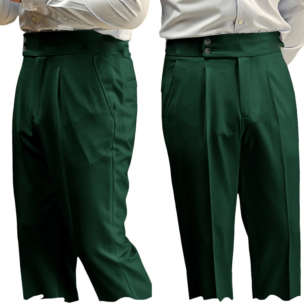 Pantalon Costume Homme Taille Haute – CLEVI Paris