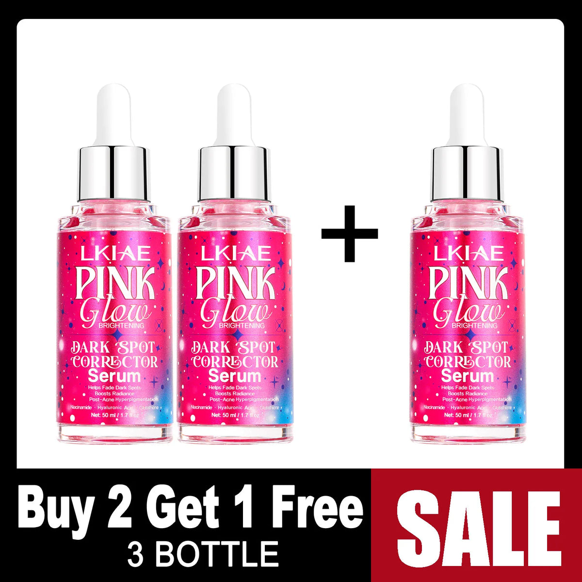 Sérum Correcteur Taches AILKE Pink Glow 50ml – Niacinamide, Glutathion & Acide Hyaluronique – CLEVI Paris