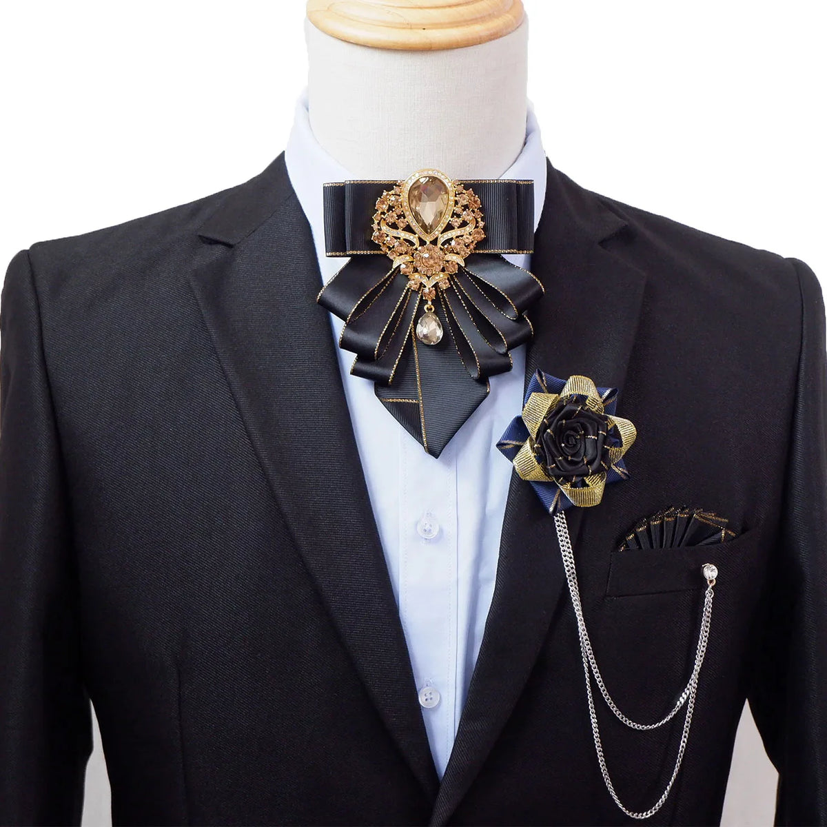 Nœud papillon strass, accessoire élégant – CLEVI Paris