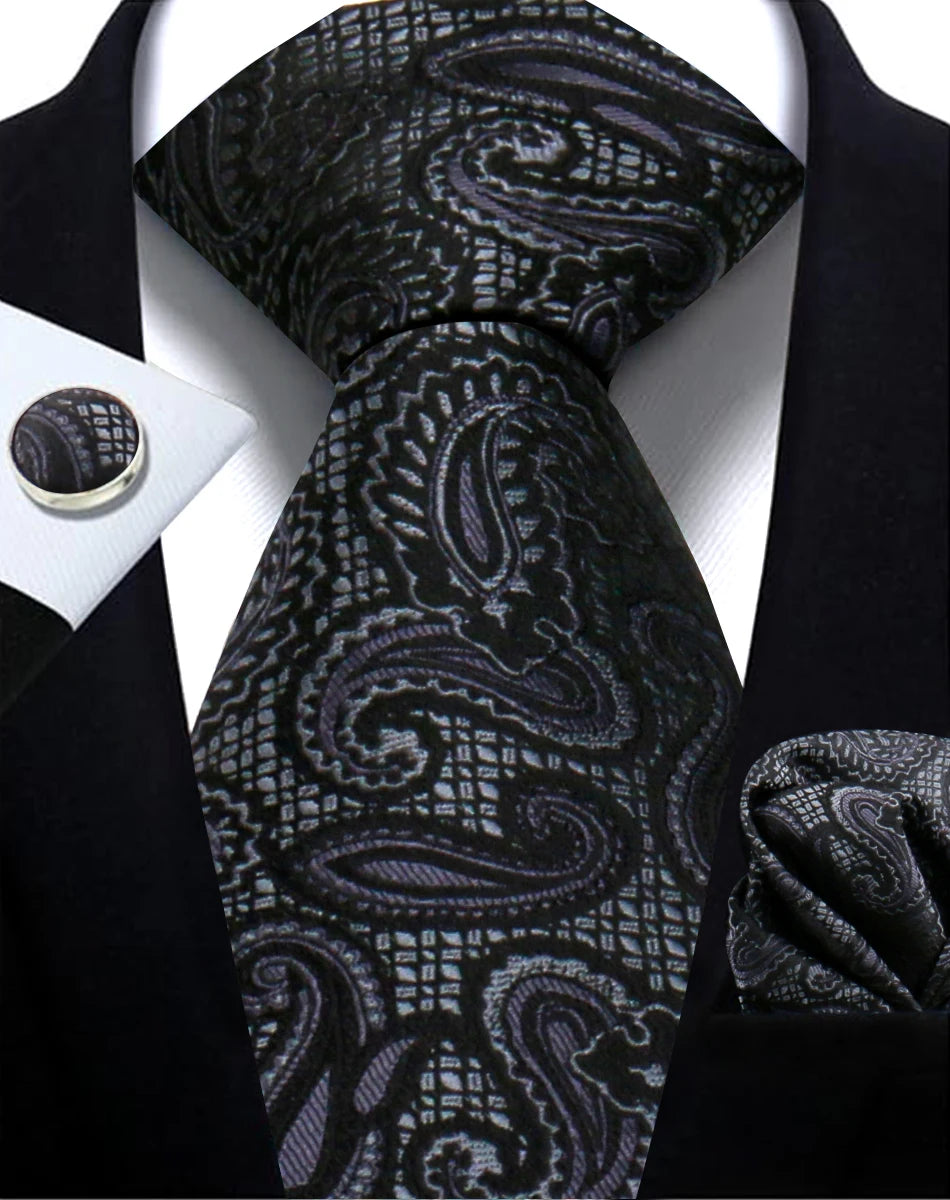 Cravate Paisley Homme et Pochette – CLEVI Paris