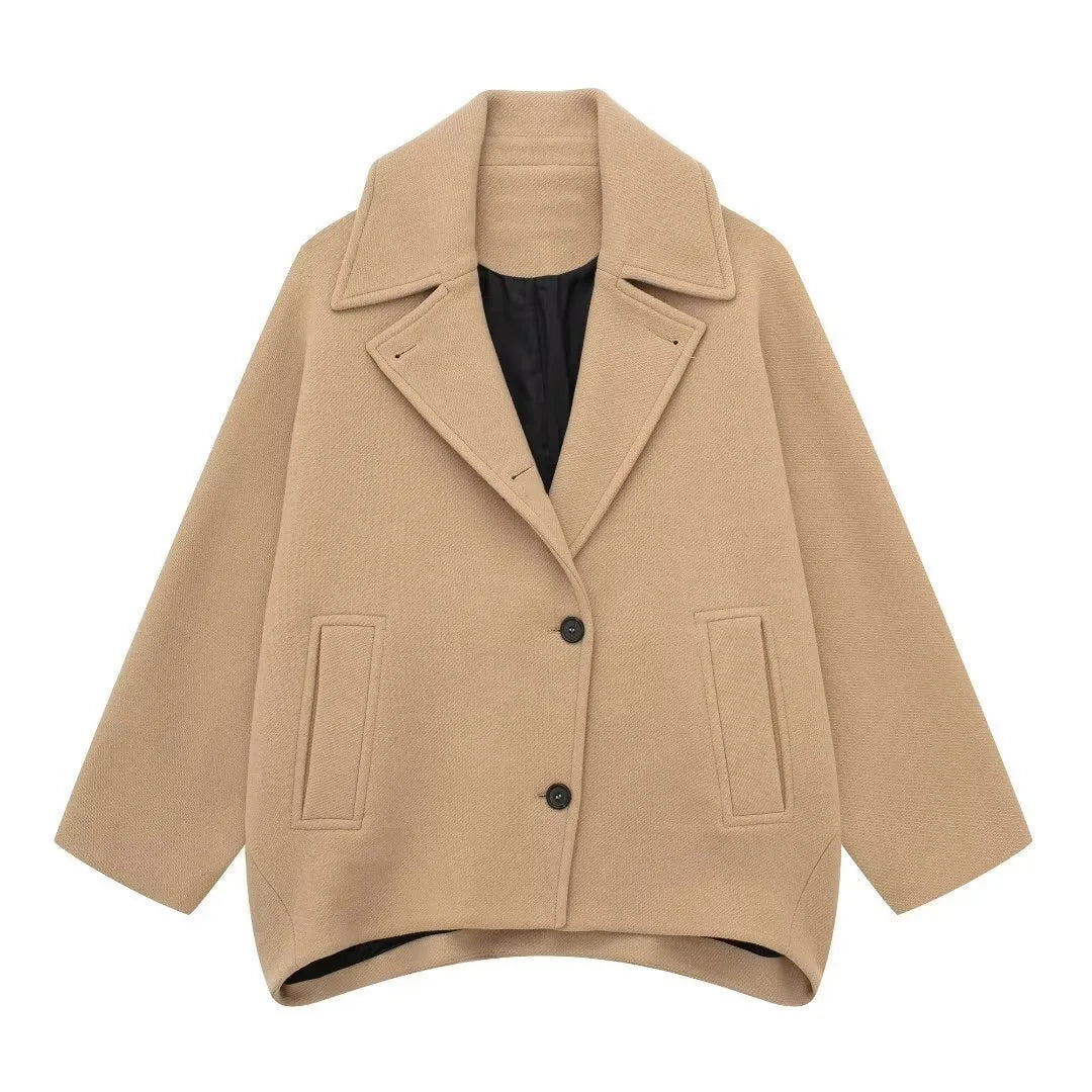 Manteau court femme Shpmishal coupe ample – CLEVI Paris