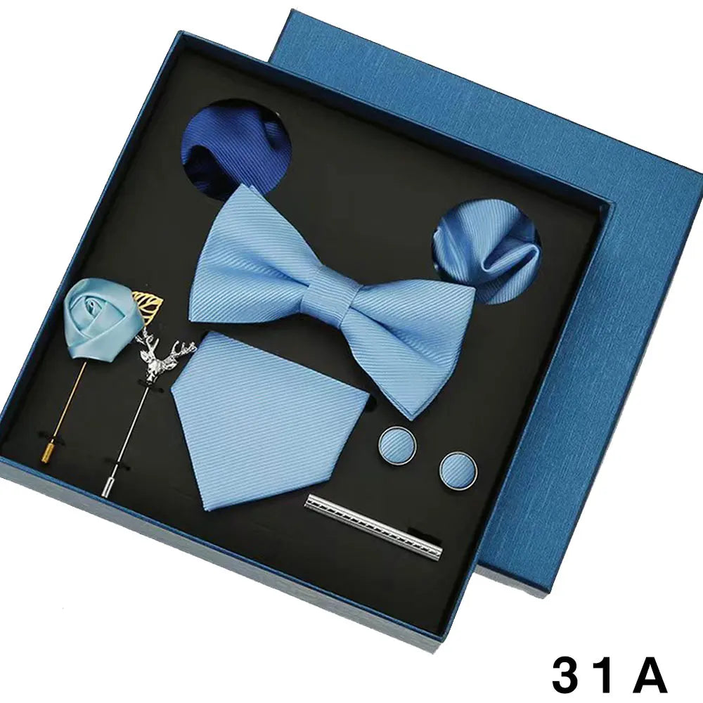 Coffret homme 8 pièces, cravate et accessoires – CLEVI Paris