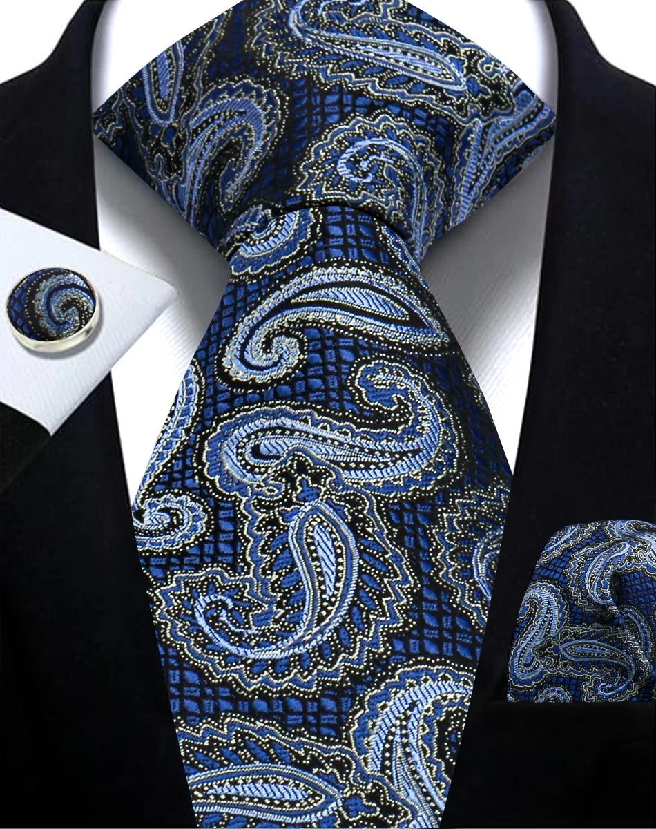Cravate Paisley Homme et Pochette – CLEVI Paris