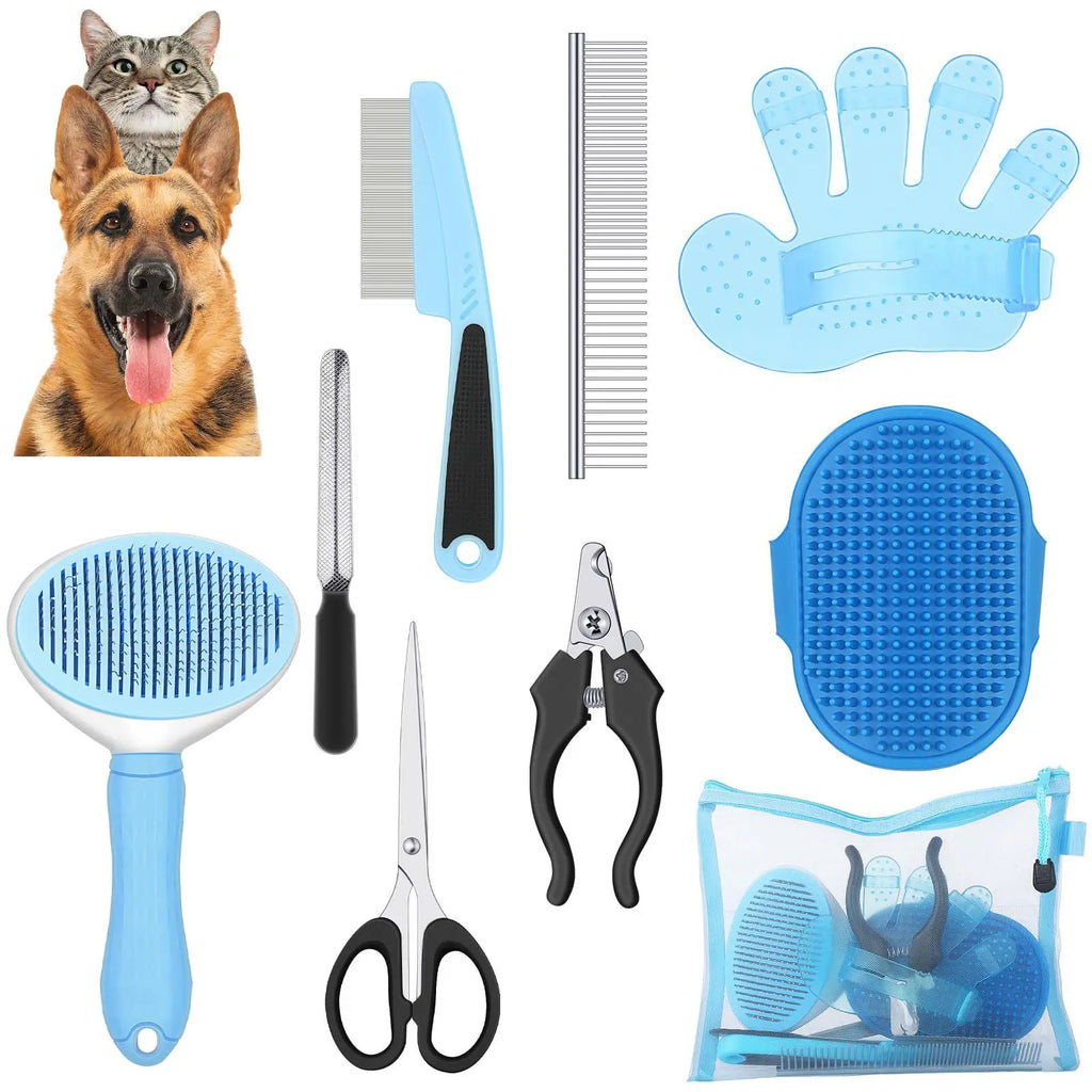 Kit de toilettage pour chat avec brosses – CLEVI Paris