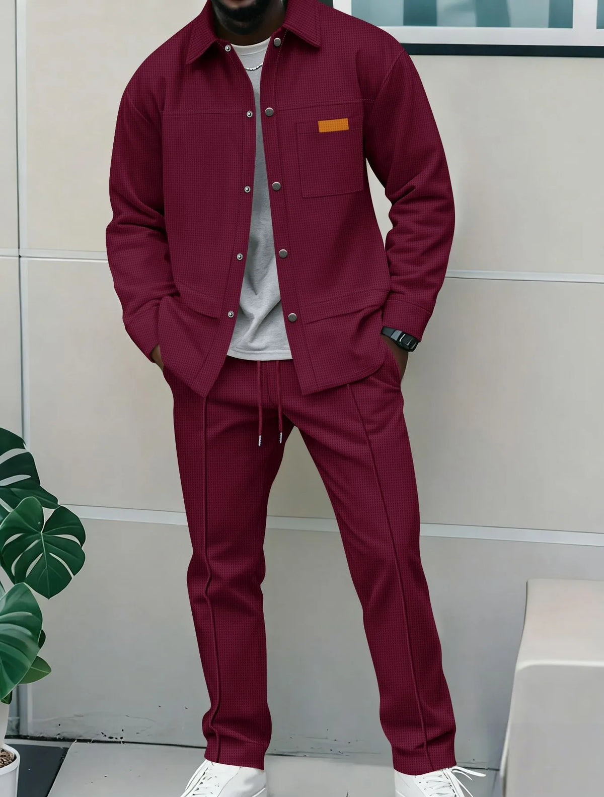 Ensemble Homme Gaufré 2 Pièces – CLEVI Paris