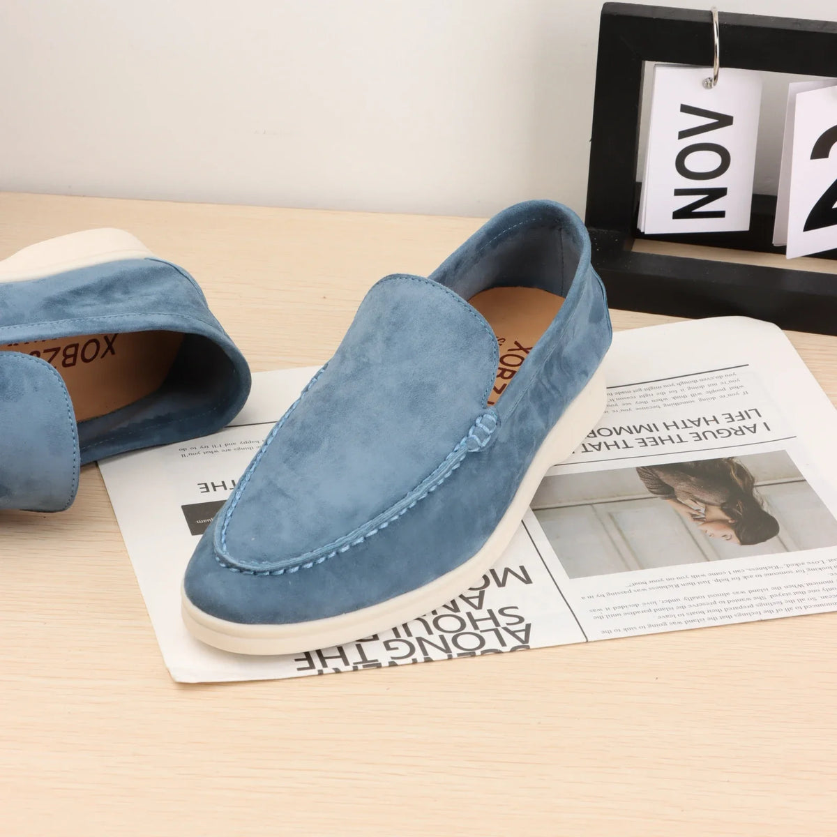 Mocassins Suède Femme Ajourés – CLEVI Paris