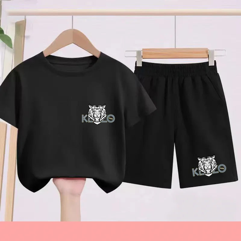 Ensemble enfant imprimé à col rond – CLEVI Paris