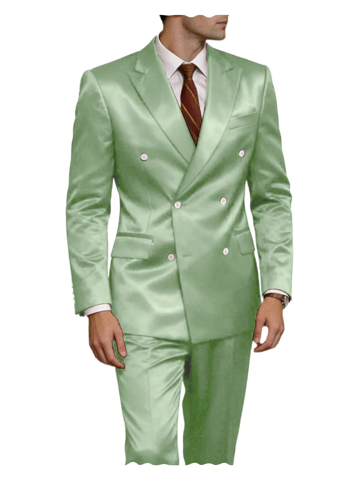 Smoking homme 2 pièces en satin – CLEVI Paris