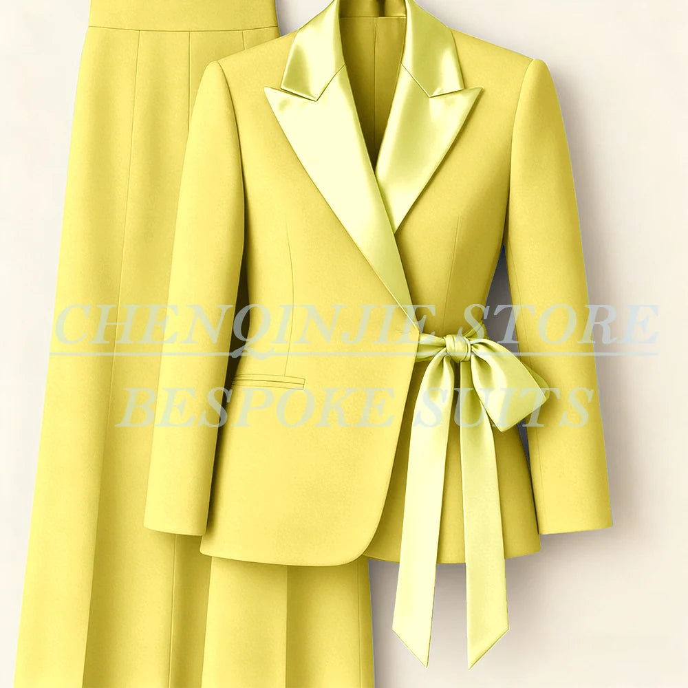 Tailleur femme blazer et pantalon large – CLEVI Paris
