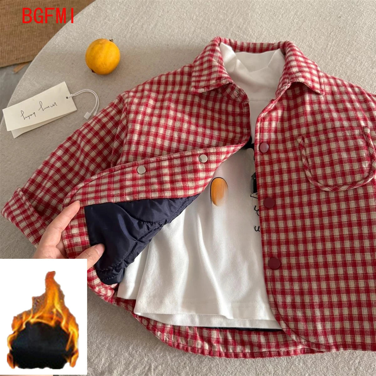 Veste matelassée enfant à carreaux – CLEVI Paris