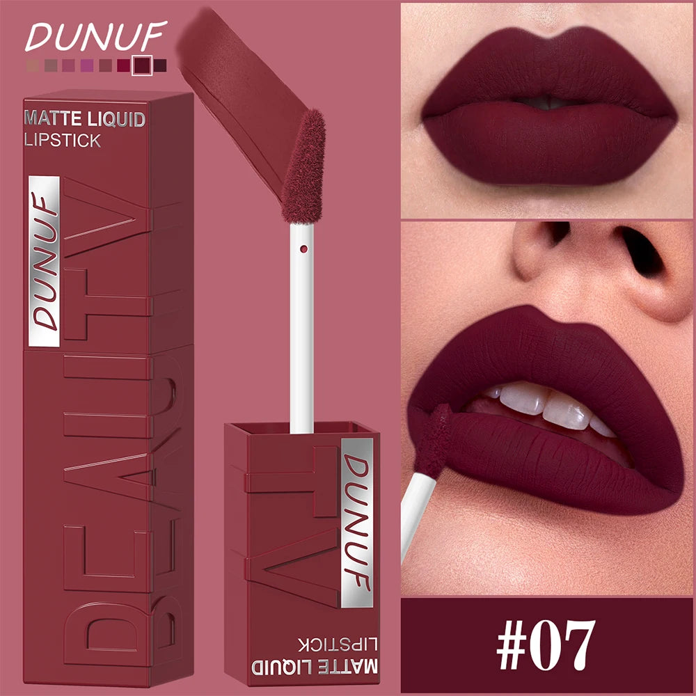 Gloss Lèvres Mat Velvet Tube Carré Waterproof Longue Tenue 8 Teintes – CLEVI Paris